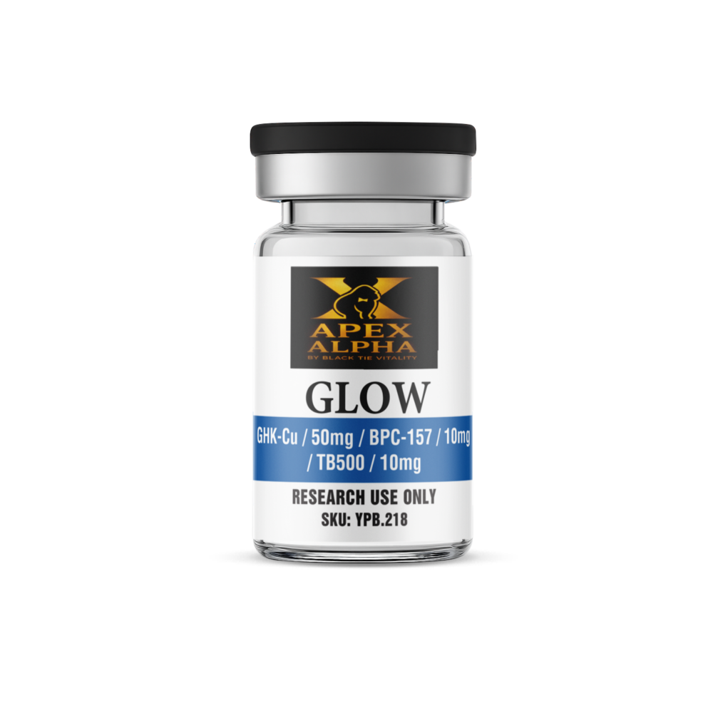 GLOW - BPC-157 (10mg) / TB-500 (Thymosin Beta-4) (10mg) / GHK-Cu (50mg)