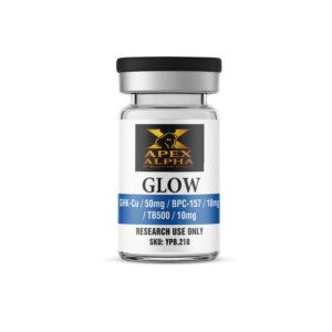 GLOW - BPC-157 (10mg) / TB-500 (Thymosin Beta-4) (10mg) / GHK-Cu (50mg)